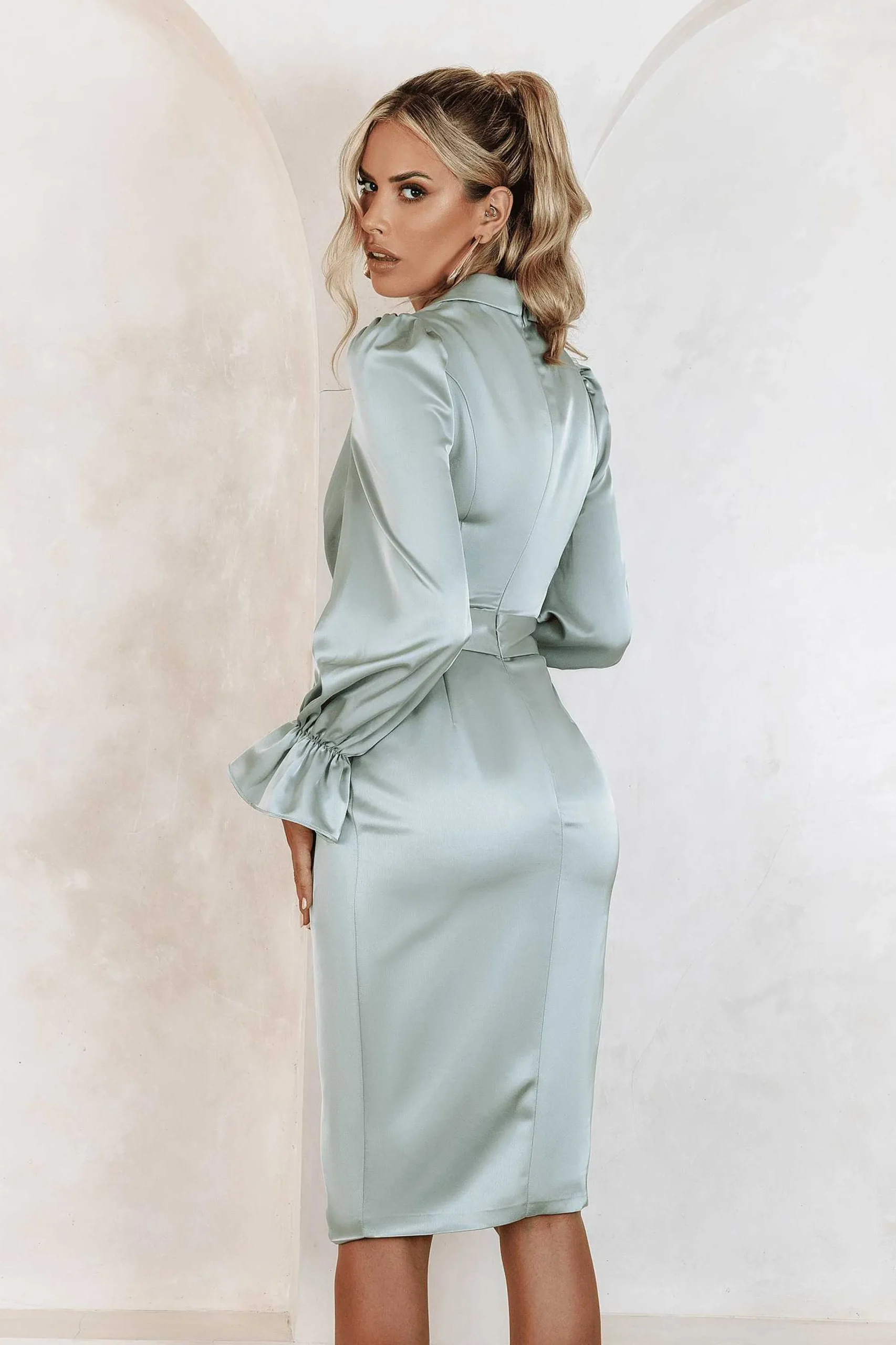 elise_satin_wrap_shirt_dr_2.webp Best Lavish Alice Elise Satin Wrap Shirt Dress In Sage