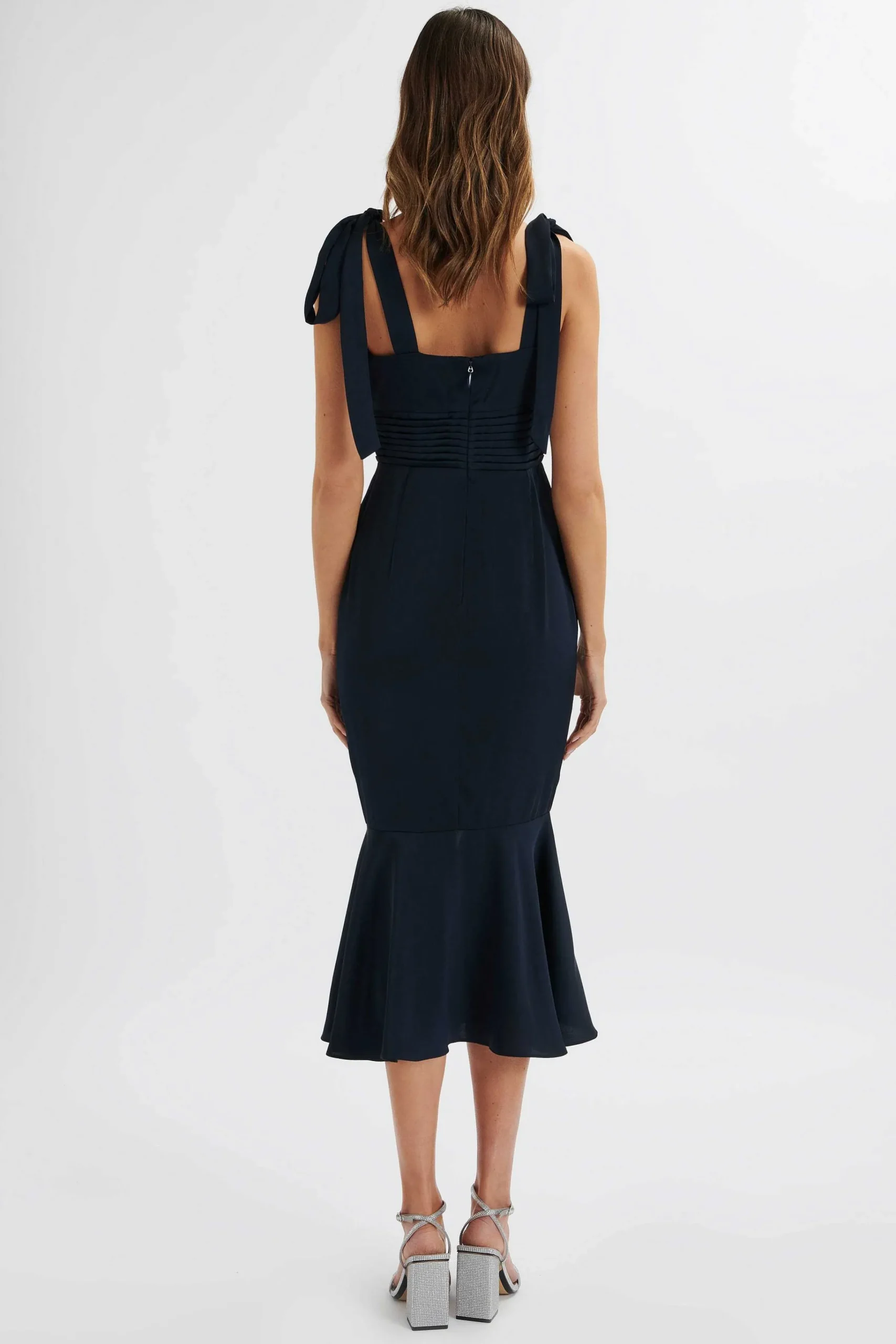 indie_satin_cowl_neck_mic_1.webp Discount Lavish Alice Indie Satin Cowl Neck Micro Button Longline Midi Dress In Navy