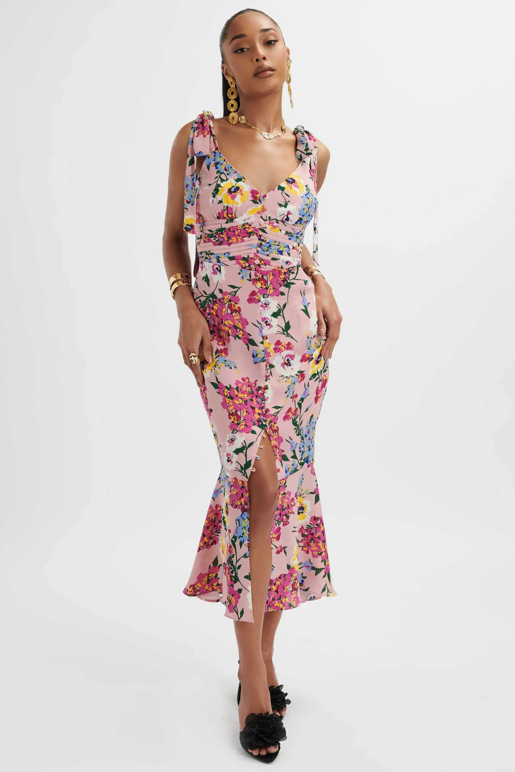 kamila_tie_strap_micro_bu_0-2.webp Store Lavish Alice Kamila Tie Strap Micro Button Longline Midi Dress In Pink Floral Satin