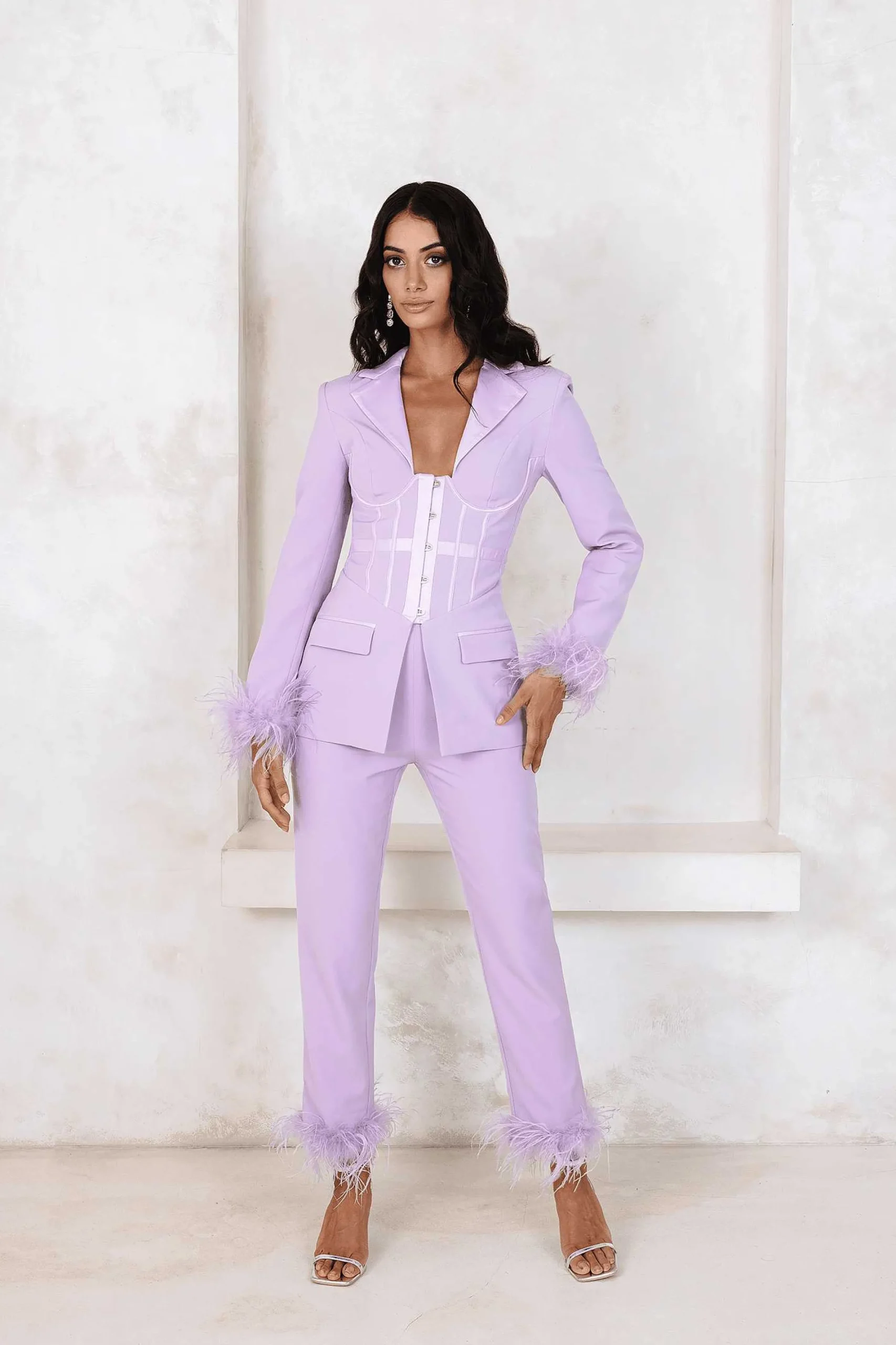 lily_feather_trim_trouser_2.webp Cheap Lavish Alice Lily Feather Trim Trousers In Lilac