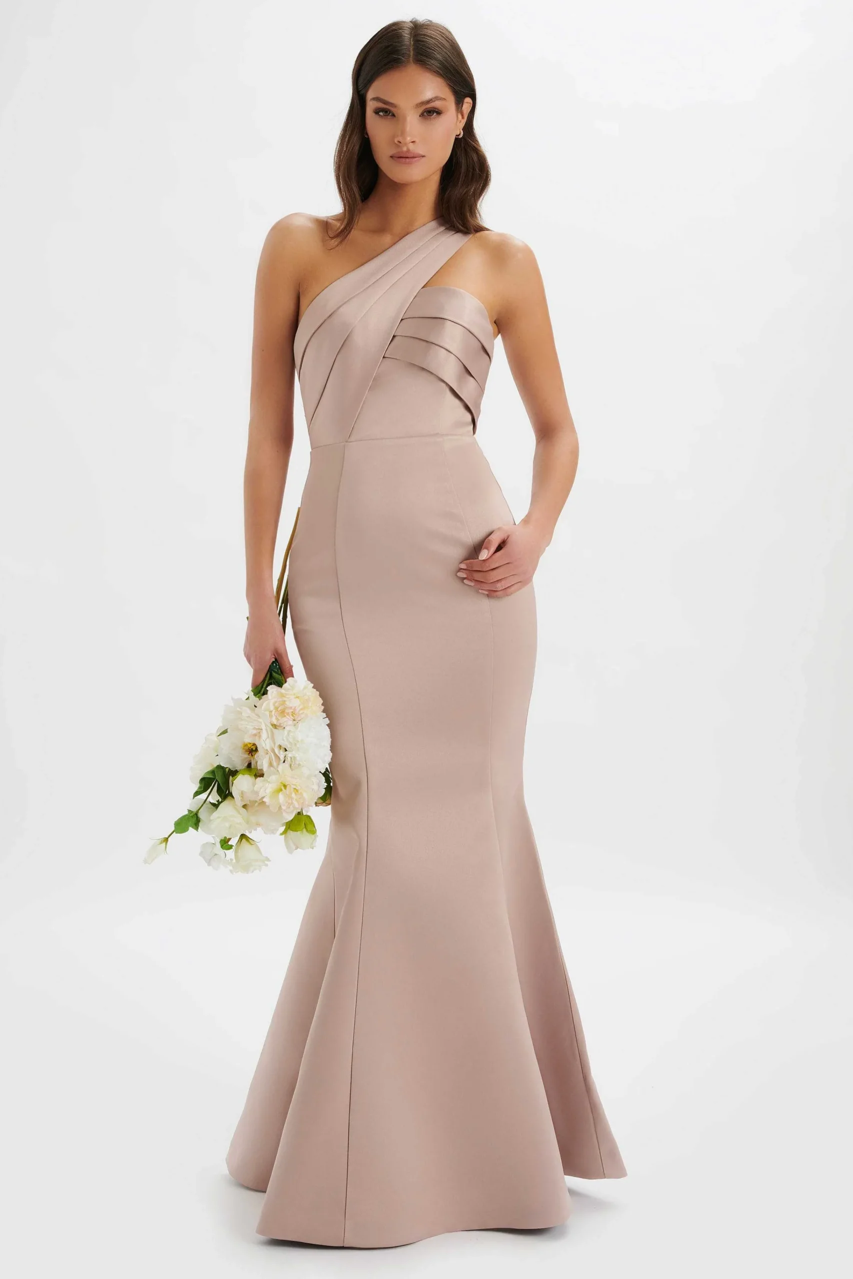shailene_bonded_satin_asy_2.webp Best Sale Lavish Alice Shailene Bonded Satin Asymmetric Maxi Dress In Mink