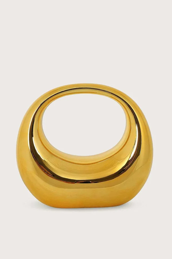 Cheap Lavish Alice Viviana Sculptural Acrylic Clutch Bag In Gold