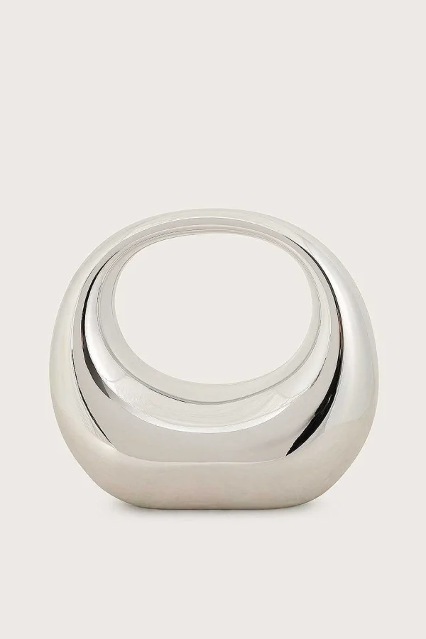 Cheap Lavish Alice Viviana Sculptural Acrylic Clutch Bag In Silver